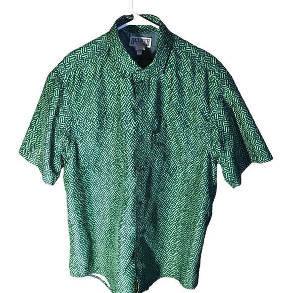 Duluth trading Mens Large shirt cool plus green short sleeve fishing outdoors - Picture 1 of 5